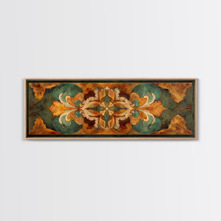Fresco Celestial Ceiling Composition Framed Canvas Print, Renaissanceinspired Art, Yoga Wall Art, Living Room Decor, Classic, REN-3x1-7