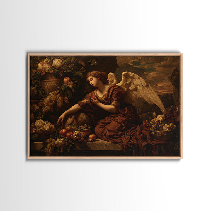 Classical Angel Study Canvas Print, Renaissanceinspired Art, Digital Print, Living Room Decor, Classic, Living Room Art, REN-3x2-54
