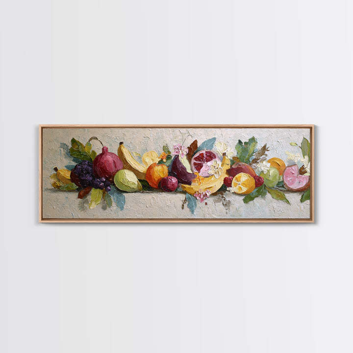 Oyster Platter with Lemons and Champagne Canvas Print, Restaurant Art, Canvas, Restaurant Decor, Bistro, Living Room Decor, RES-3x1-43