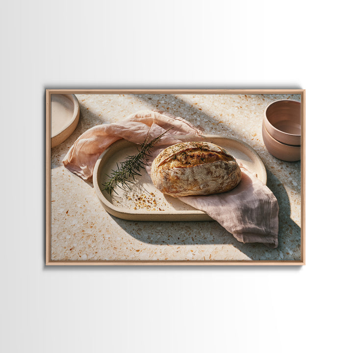 Rooster and Herbs for Farmhouse Restaurant Mood Canvas Print, Restaurant Art, Gallery Decor, Restaurant Decor, Fine Art, Bistro, RES-3x2-48