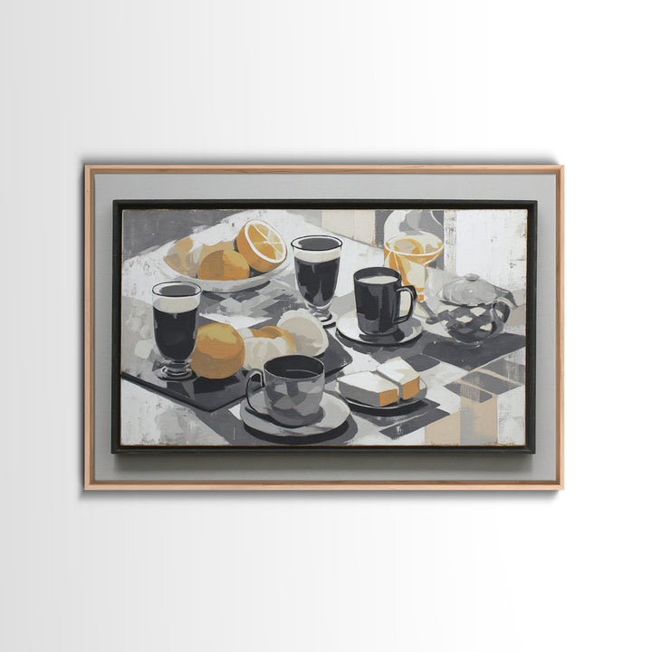 Cocktail and Citrus Bar Composition Framed Canvas Print, Restaurant Art, Canvas Print, Restaurant Decor, Fine Art, Bistro, RES-3x2-63