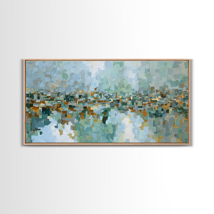 Mid Century Cat Canvas Print, Retro Art, Contemporary Art, Living Room Decor, Abstract Art, Retro, Art Deco, Original Art, RET-2x1-41