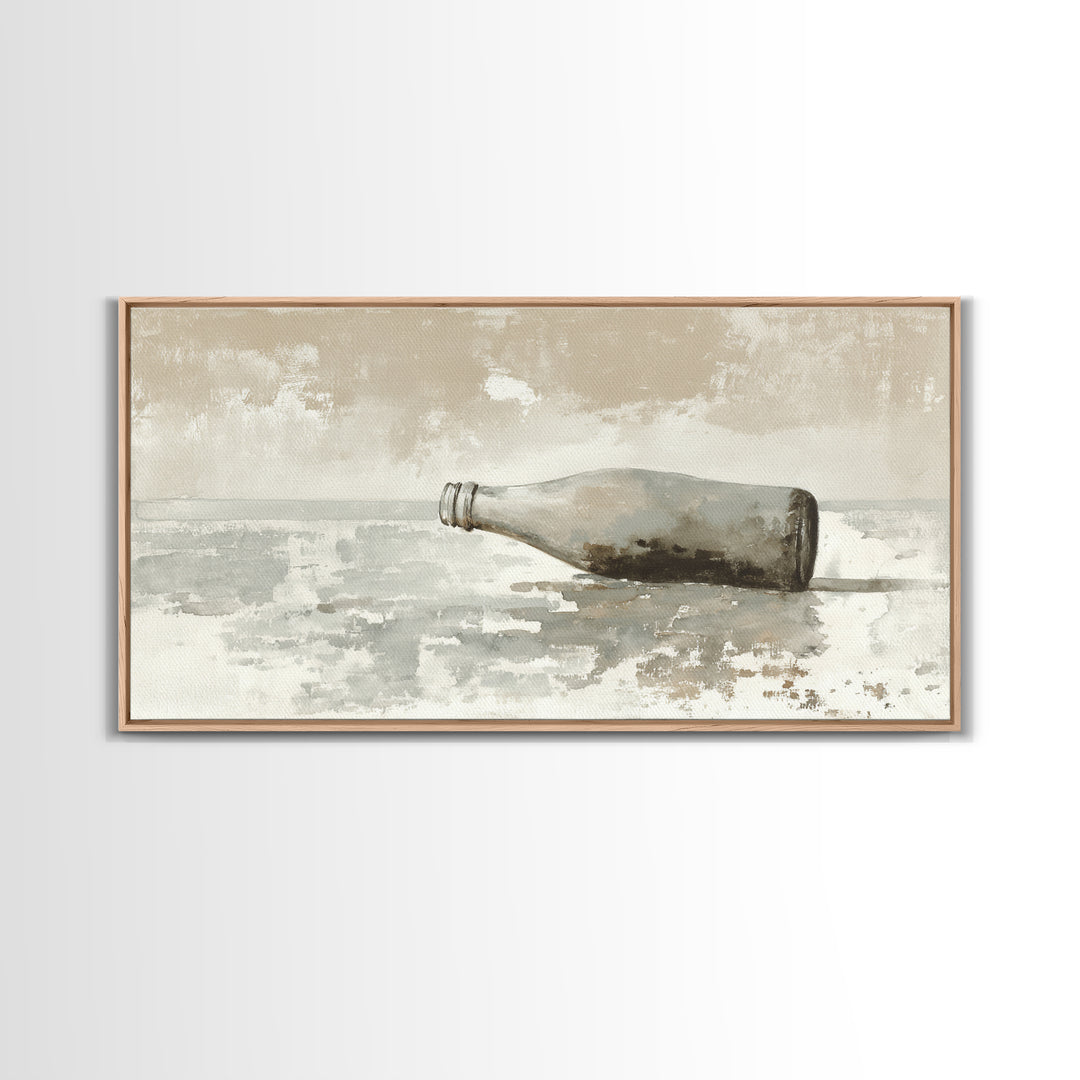 Drive in Movie Scene with Moonlit Cars Framed Canvas Print, Retro Art, Print, Living Room Decor, Oil Painting, Retro, RET-2x1-60
