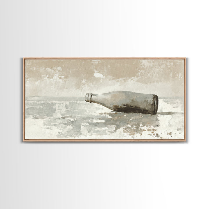 Drive in Movie Scene with Moonlit Cars Framed Canvas Print, Retro Art, Print, Living Room Decor, Oil Painting, Retro, RET-2x1-60