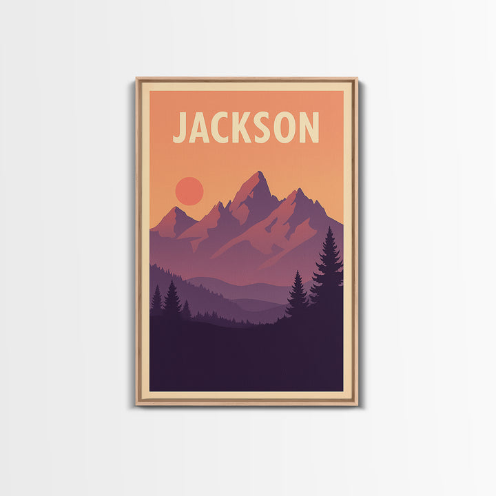 Jackson Mississippi Travel Poster, Canvas Print, Classic Poster Art, Jackson City Art, Travel Print, Travel Poster Set, City Art Print
