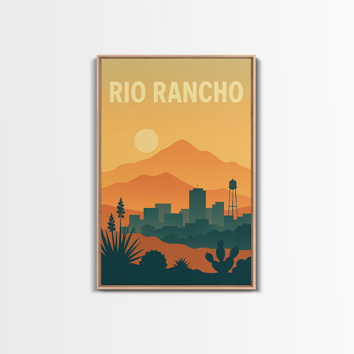 Rio Rancho Travel Poster, Canvas Print, Classic Travel Poster Art, Rio Rancho Poster Print, Vintage City Poster, Vintage City Art
