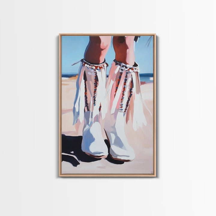Cowgirl Boots, western art, coastal cowgirl wall art, rustic decor, pink abstract art, minimalist art, framed canvas print
