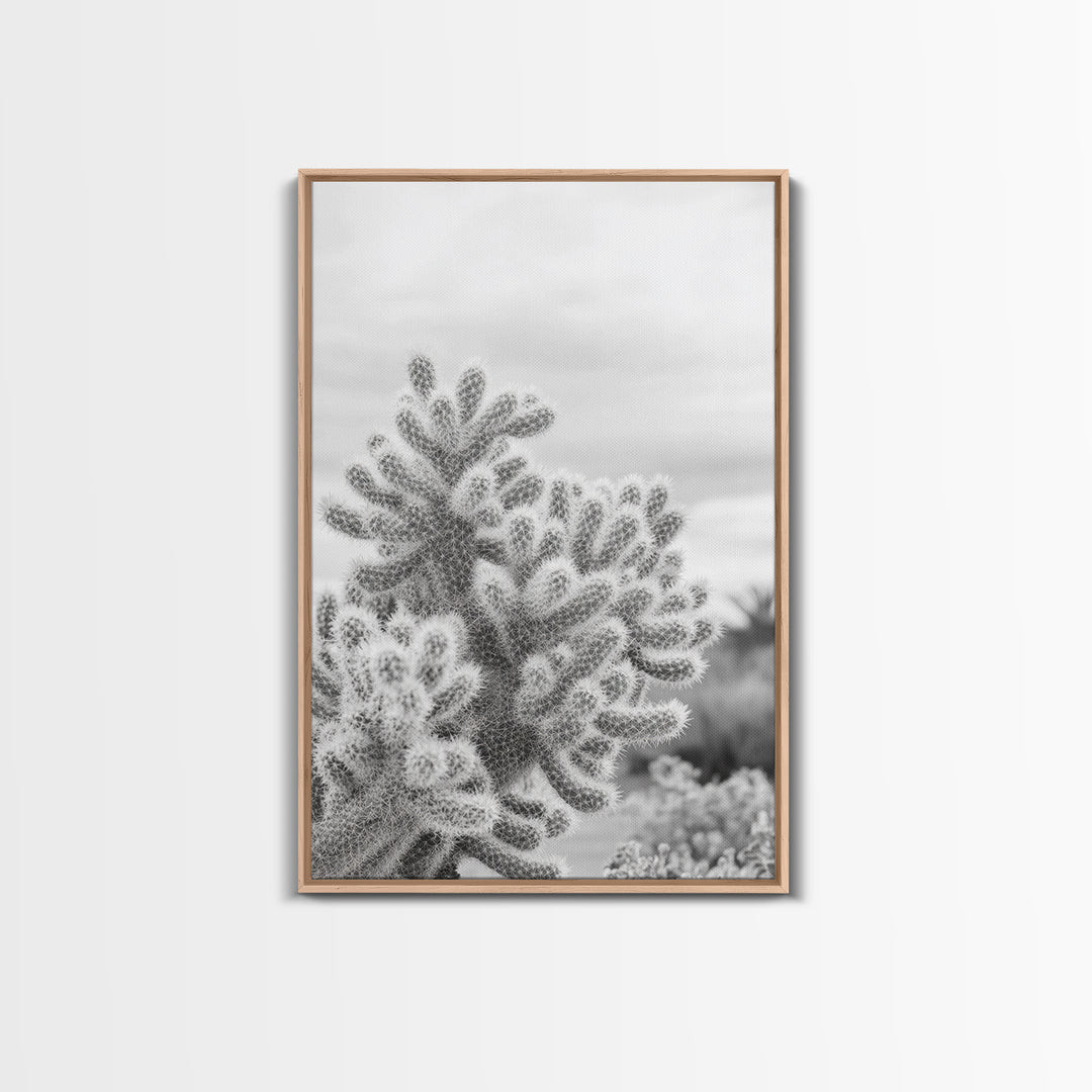 Cactus photography, desert wall art, framed canvas print, Joshua tree art, rustic decor, botanical prints, boho wall art, minimalist art