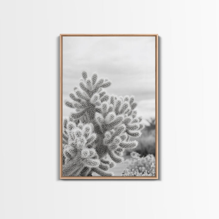 Cactus photography, desert wall art, framed canvas print, Joshua tree art, rustic decor, botanical prints, boho wall art, minimalist art