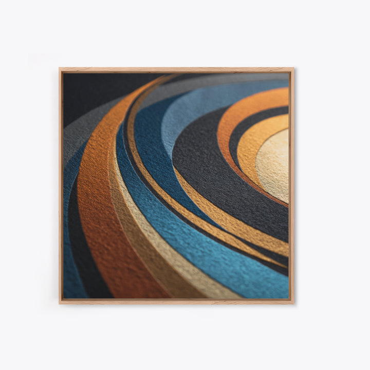 Vinyl Groove Closeup as Circular Abstract Canvas Print, Recording Studio Art, Black and White Art, Studio Decor, Abstract Art, RSA-1x1-14