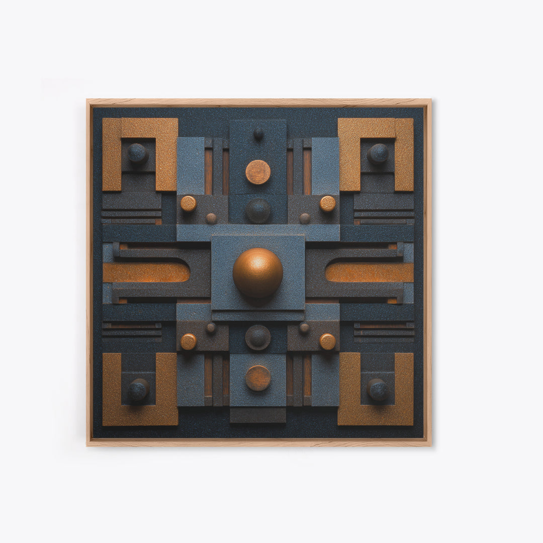Sound Booth Foam Pattern Transformed into Design Canvas Print, Recording Studio Art, Musician Posters, Studio Decor, Analog, RSA-1x1-24