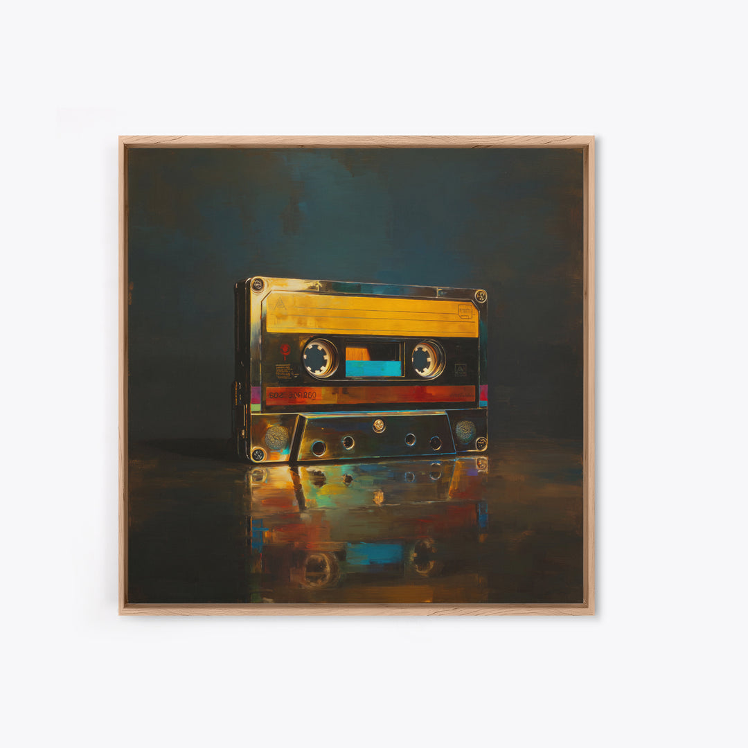 Retro Cassette Tape Canvas Print, Recording Studio Art, Rock Music Art, Studio Decor, Fine Art, Analog, Art Print, Room Decor, RSA-1x1-59