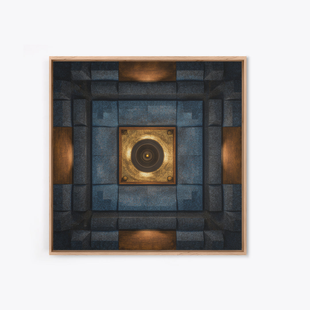 Sound Booth Foam Pattern Transformed into Design Canvas Print, Recording Studio Art, Printable Wall Art, Studio Decor, Analog, RSA-1x1-96