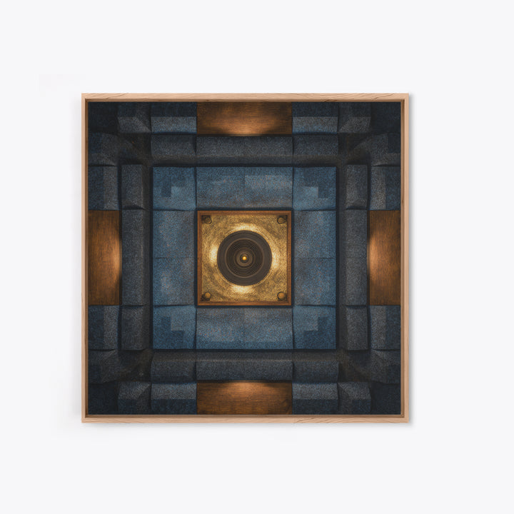Sound Booth Foam Pattern Transformed into Design Canvas Print, Recording Studio Art, Printable Wall Art, Studio Decor, Analog, RSA-1x1-96