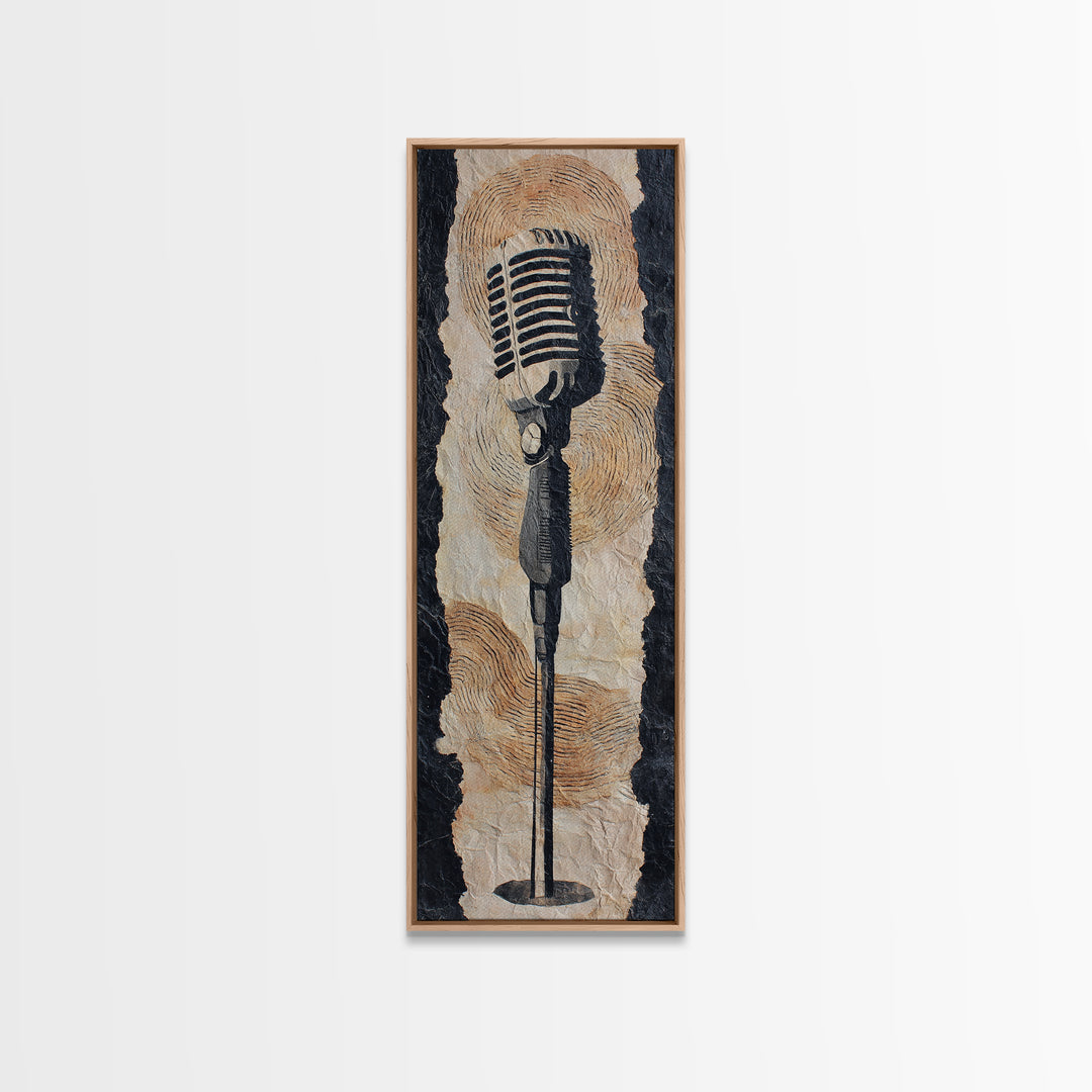 Album Cover Abstract Without Readable Text Canvas Print, Recording Studio Art, Youtube Studio Decor, Studio Decor, Analog, RSA-1x3-34