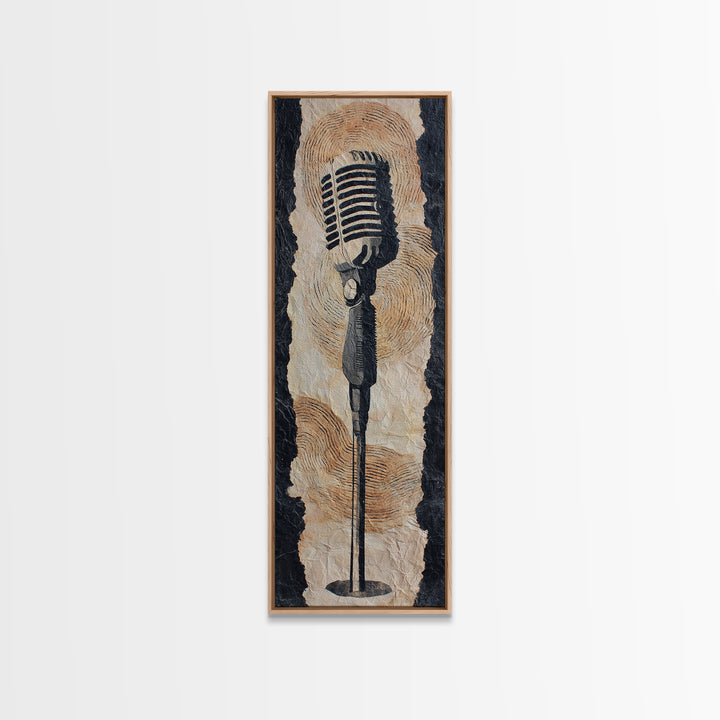 Album Cover Abstract Without Readable Text Canvas Print, Recording Studio Art, Youtube Studio Decor, Studio Decor, Analog, RSA-1x3-34