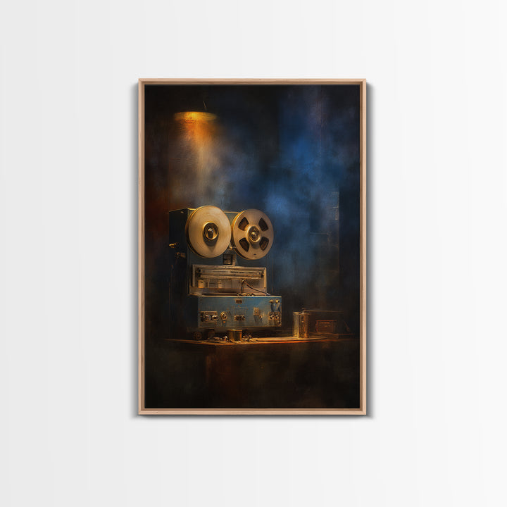 Reel to Reel Tape Machine Canvas Print, Recording Studio Art, Contemporary Art, Studio Decor, Analog, Digital Download Art, RSA-2x3-82