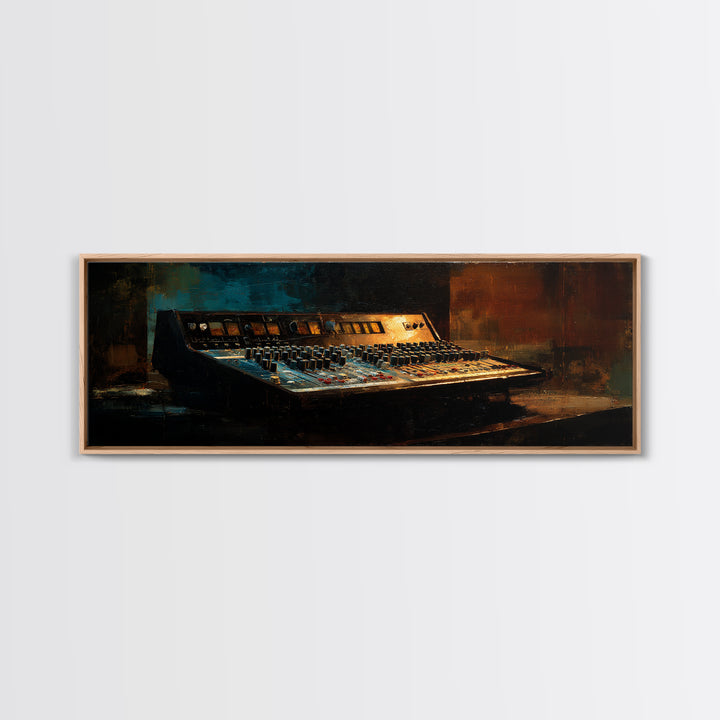 Mixing Console Faders Canvas Print, Recording Studio Art, Music Wall Art, Studio Decor, Fine Art, Analog, Musician Posters, RSA-3x1-46
