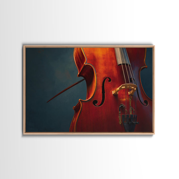 Cello Curve Closeup Canvas Print, Recording Studio Art, Digital Download Art, Studio Decor, Analog, Downloadable Print, RSA-3x2-48
