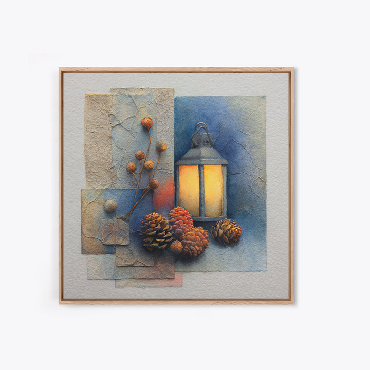 Rusty Horseshoe and Rope Composition Framed Canvas Print, Rustic Art, Gallery Wall Set, Farmhouse Decor, Oil Painting, Rustic, RUS-1x1-61