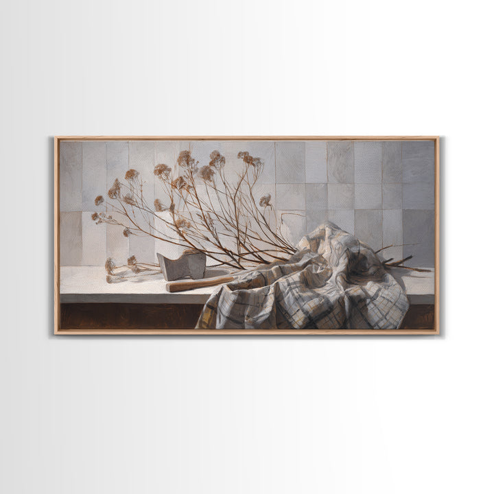 Wood Grain Abstract Canvas Print, Rustic Art, Boho Wall Art, Farmhouse Decor, Rustic, Downloadable Art, Living Room Art, RUS-2x1-76