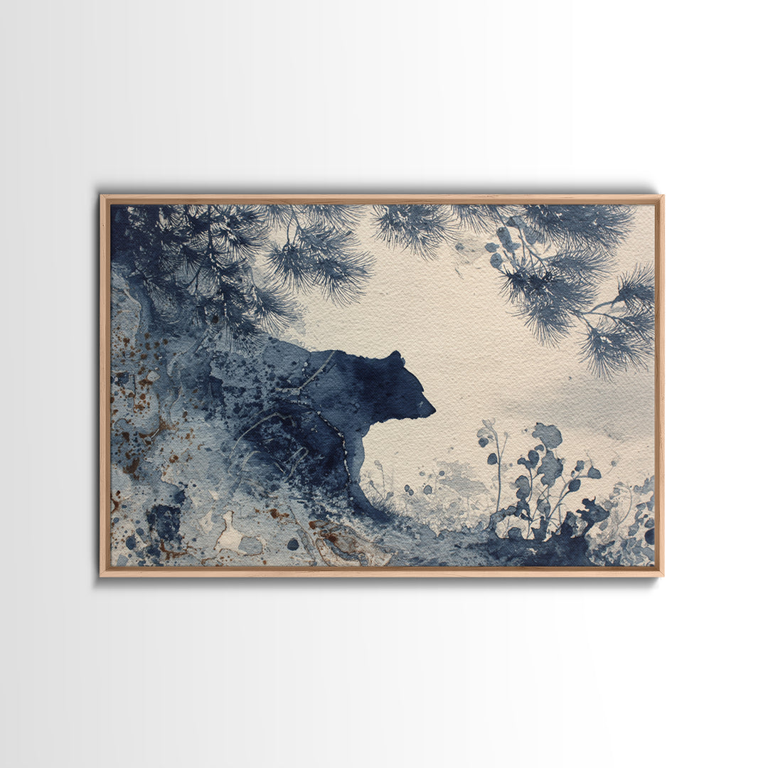 Pheasant Feathers and Acorns Arrangement Framed Canvas Print, Rustic Art, Abstract Wall Art, Farmhouse Decor, Fine Art, Rustic, RUS-3x2-20