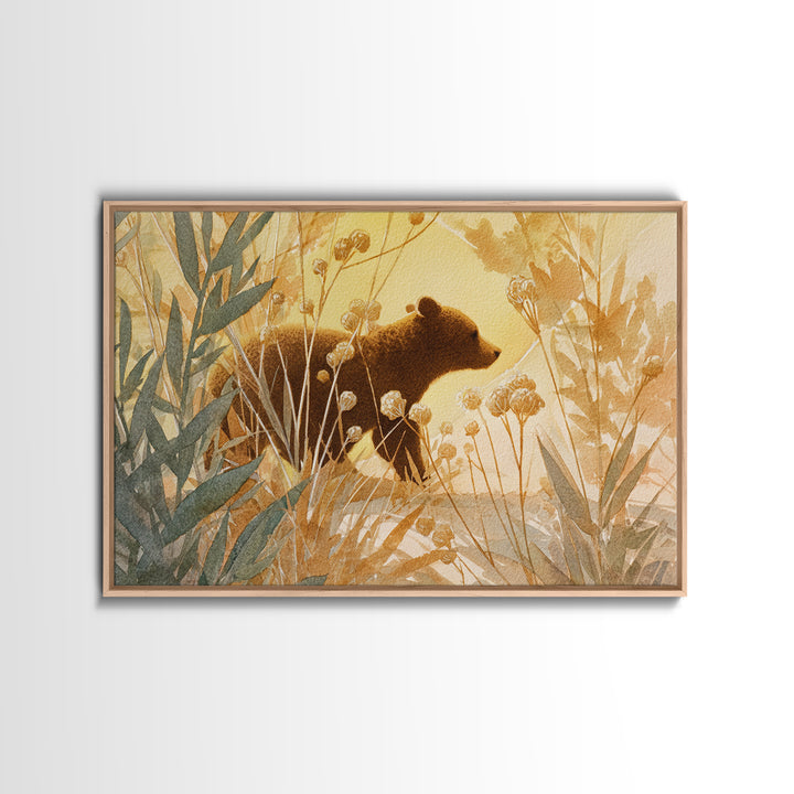 Buffalo Portrait with Western Texture Canvas Print, Rustic Art, Wood Wall Art, Farmhouse Decor, Rustic, Eclectic Wall Art, RUS-3x2-26
