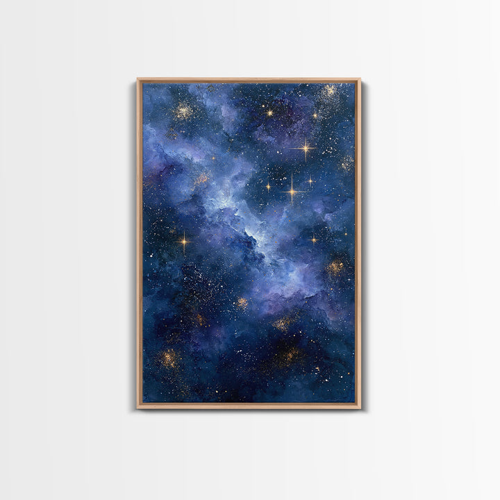 Distant Star Cluster Framed Canvas Print, Space Art, Gallery Decor, Spa Decor, Fine Art, Serenity, Home Decor, Poster, SAR-2x3-28