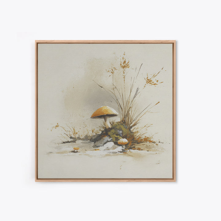 Winter Cabin Smoke Canvas Print, Scandinavian Art, Boho Decor, Living Room Decor, Fine Art, Nordic, Luxury Decor, SCA-1x1-18