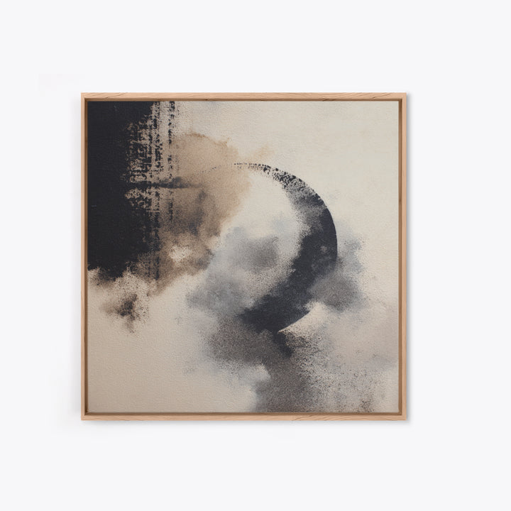 Scandinavian Textile Pattern Framed Canvas Print, Scandinavian Art, Textured Painting, Living Room Decor, Fine Art, Nordic, SCA-1x1-40