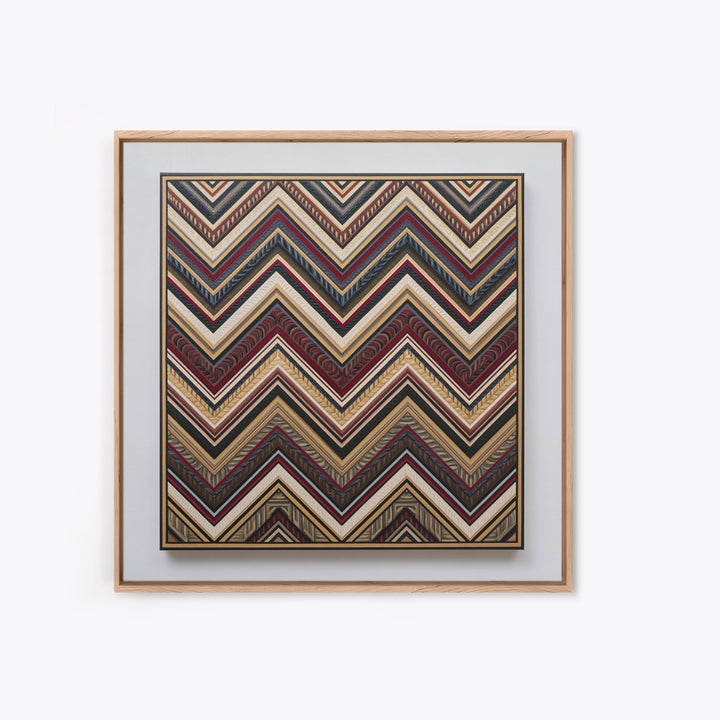 Herringbone Monochrome Pattern Framed Canvas Print, Scandinavian Art, Gallery Decor, Living Room Decor, Fine Art, Nordic, SCA-1x1-46