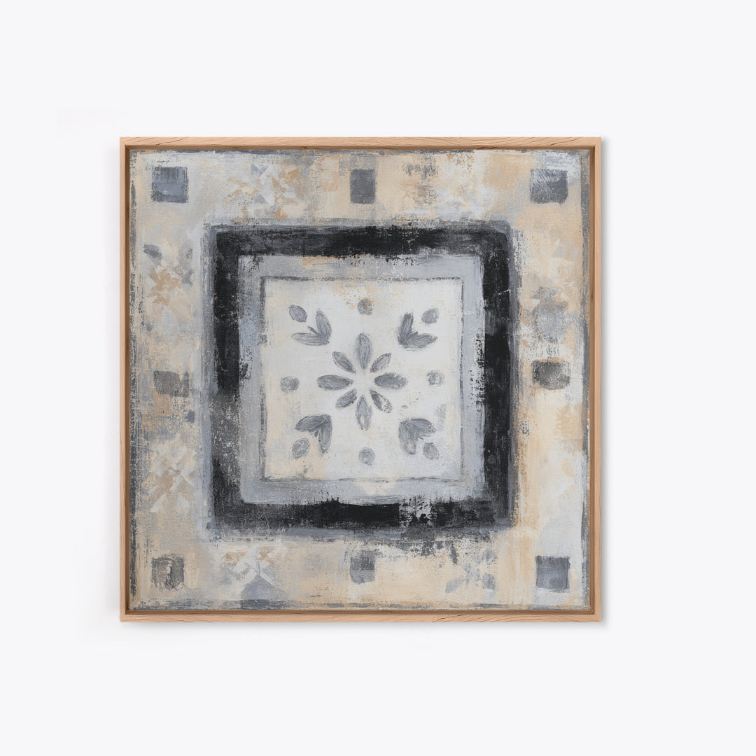 Minimal Meadow Flowers Framed Canvas Print, Scandinavian Art, Fine Art Print, Living Room Decor, Fine Art, Nordic, Printable, SCA-1x1-58