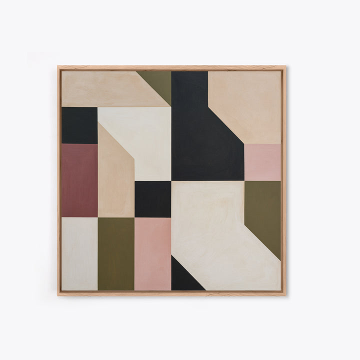 Scandinavian Textile Pattern Framed Canvas Print, Scandinavian Art, Abstract Wall Art, Living Room Decor, Fine Art, Nordic, SCA-1x1-64