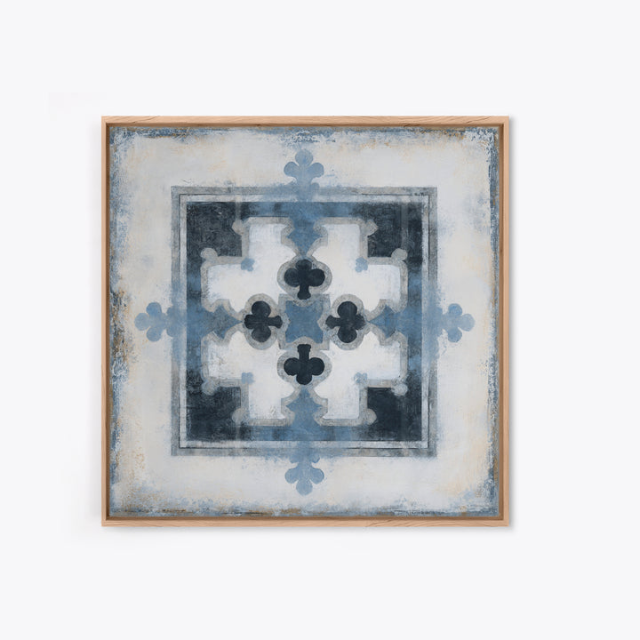 Scandinavian Textile Pattern Framed Canvas Print, Scandinavian Art, Wall Art, Living Room Decor, Fine Art, Nordic, SCA-1x1-88