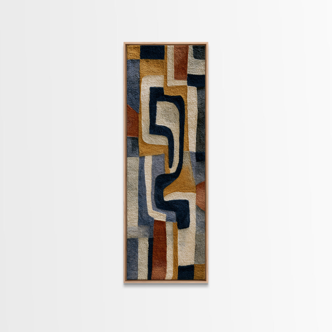 Soft Wool Texture Abstract Canvas Print, Scandinavian Art, Boho Wall Art, Living Room Decor, Abstract Art, Nordic, Modern Decor, SCA-1x3-7