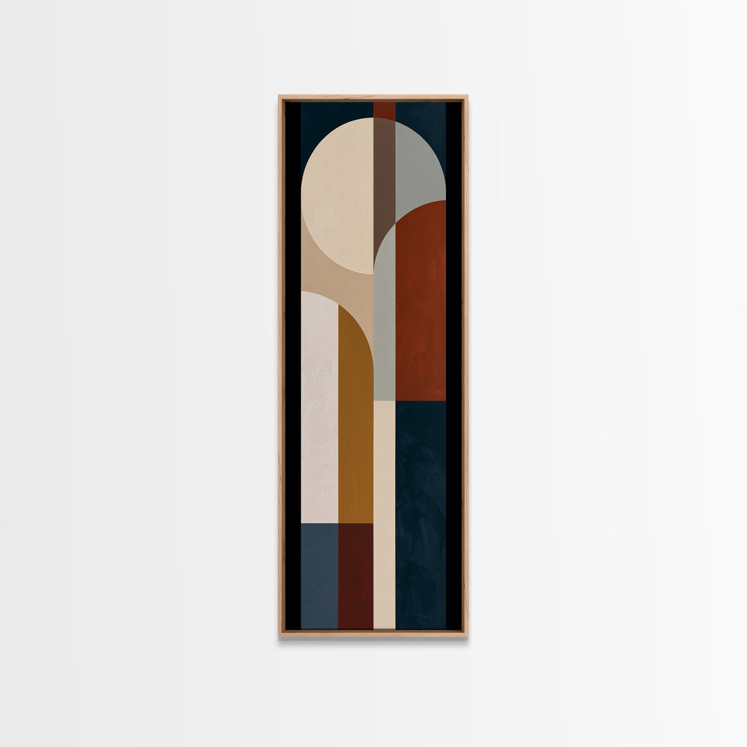 Abstract Arch Shapes Canvas Print, Scandinavian Art, Art, Living Room Decor, Abstract Art, Nordic, Canvas Art, Printable Art, SCA-1x3-98