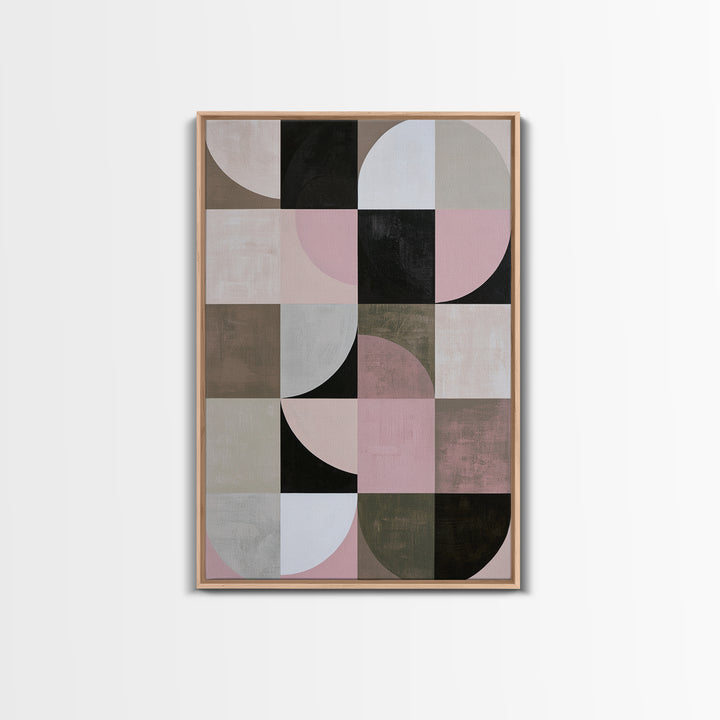 Scandinavian Textile Pattern Canvas Print, Scandinavian Art, Floral Wall Art, Living Room Decor, Nordic, Minimalist Decor, SCA-2x3-96