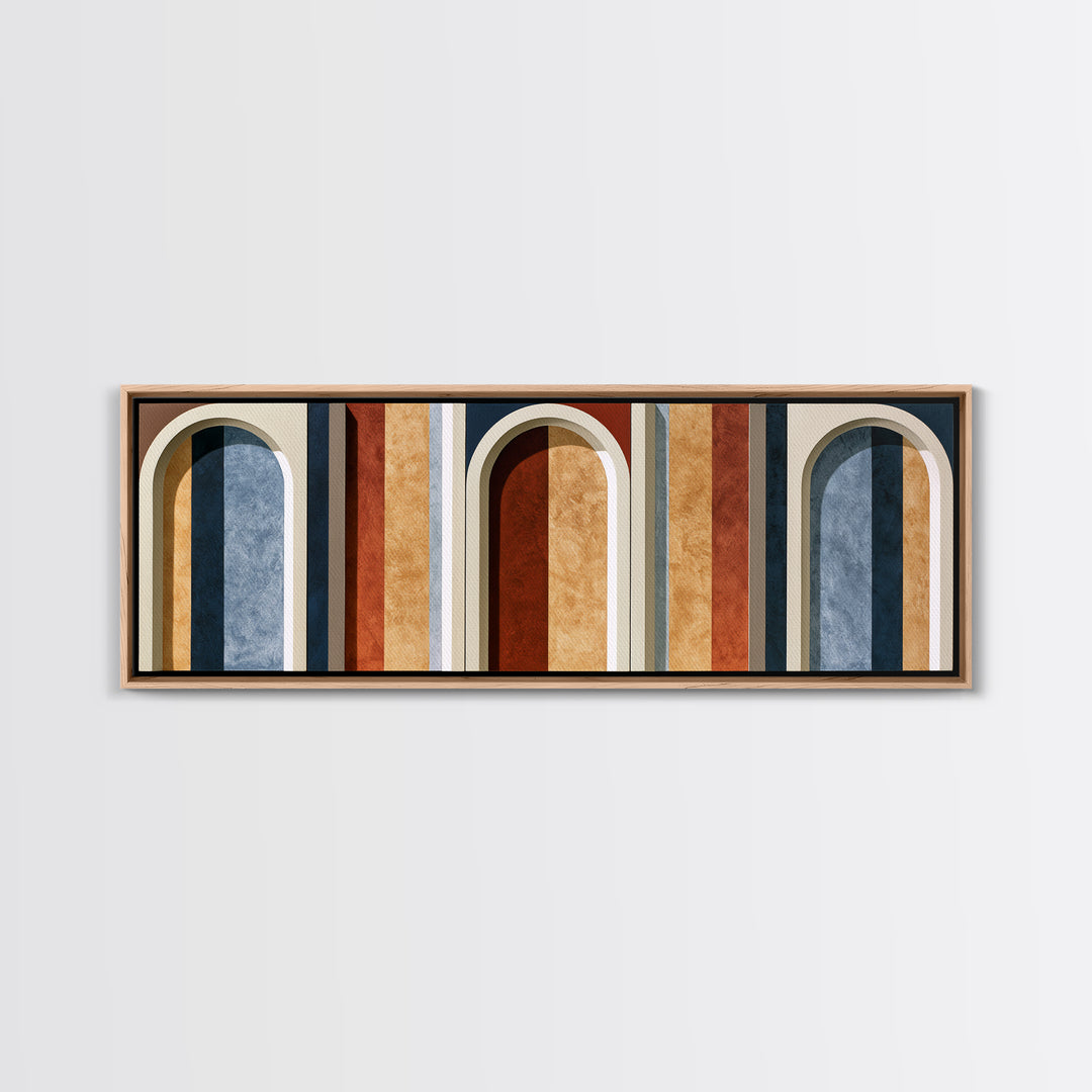 Abstract Arch Shapes Canvas Print, Scandinavian Art, Modern Decor, Living Room Decor, Abstract Art, Nordic, Wall Decor, SCA-3x1-54
