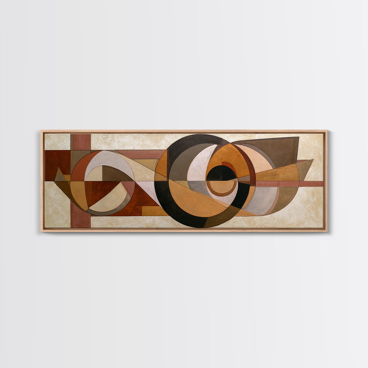 Soft Beige Geometric Abstraction Canvas Print, Scandinavian Art, Printable Art, Living Room Decor, Abstract Art, Nordic, SCA-3x1-91