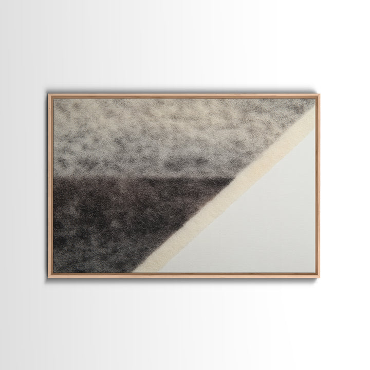 Simple Black House Shape Canvas Print, Scandinavian Art, Canvas Print, Living Room Decor, Fine Art, Nordic, Textured Painting, SCA-3x2-83
