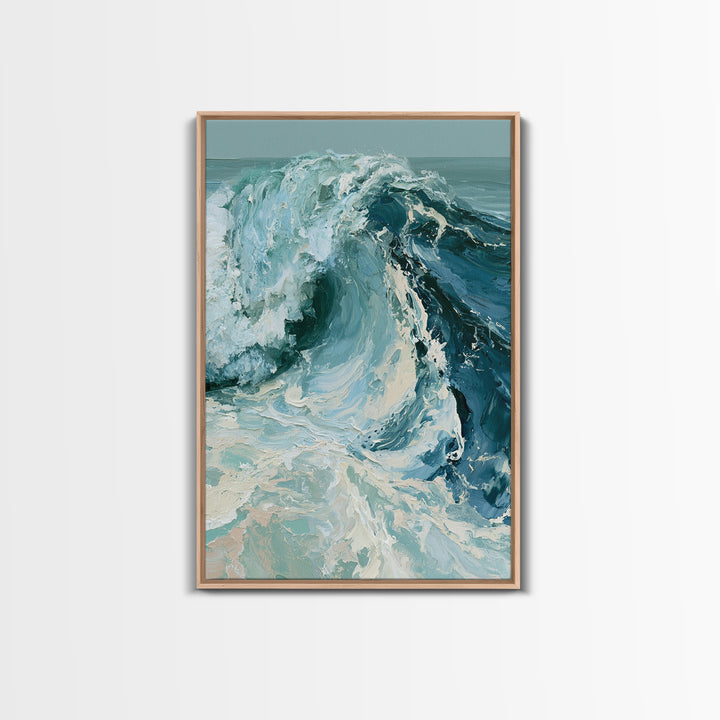 Wild Atlantic Wave Canvas Print, Seascape Art, Original Painting, Coastal Decor, Fine Art, Seascape, Living Room Decor, SEA-2x3-49