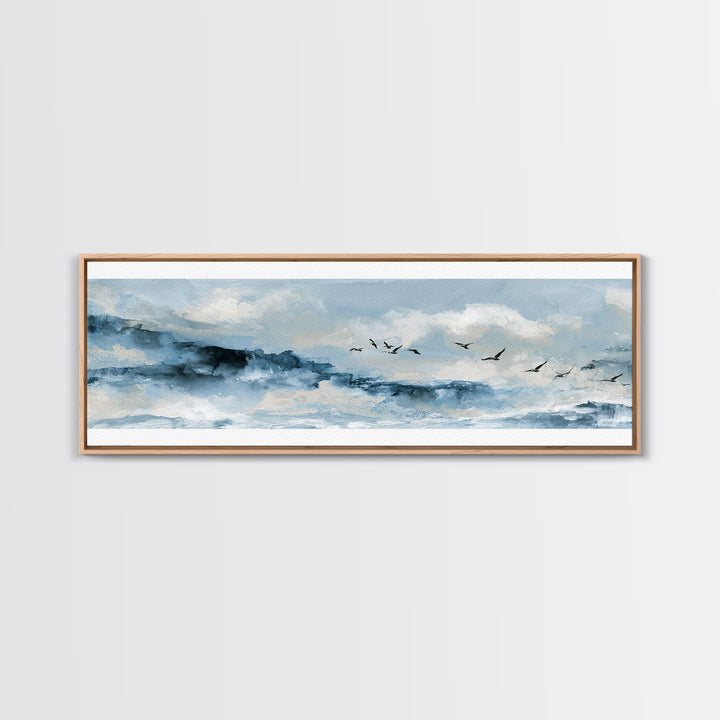 Misty Sea Cliffs Canvas Print, Seascape Art, Living Room Decor, Coastal Decor, Fine Art, Seascape, Gallery Decor, Wall Decor, SEA-3x1-45