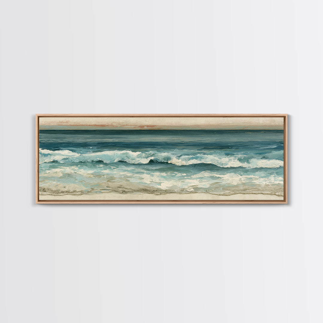 Minimal Horizon Line Canvas Print, Seascape Art, Living Room Wall Art, Coastal Decor, Fine Art, Seascape, Statement Artwork, SEA-3x1-8
