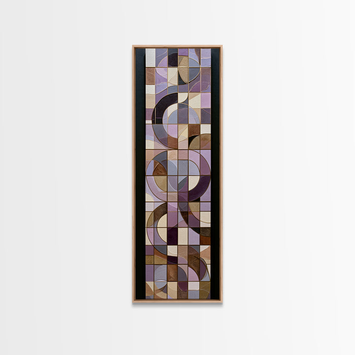 Crystal Grid Pattern Canvas Print, Sacred Geometry Art, Digital Download Art, Living Room Decor, Fine Art, Geometry, Home Decor, SGA-1x3-41