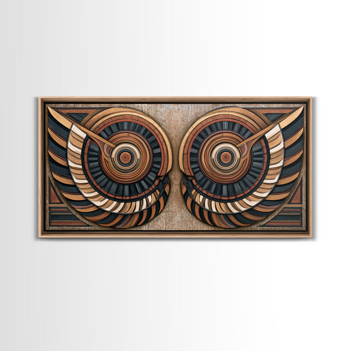 Angel Wings Built from Symmetrical Arcs Framed Canvas Print, Sacred Geometry Art, Printable, Living Room Decor, Geometry, SGA-2x1-43