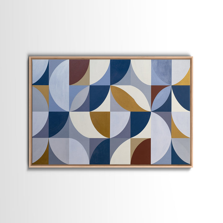 Crystal Grid Pattern Canvas Print, Sacred Geometry Art, Geometric Wall Art, Living Room Decor, Geometry, Neutral Decor, SGA-3x2-33