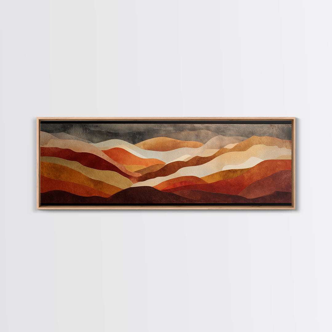 Saguaro Cactus under Enormous Sunset Canvas Print, Southwestern Art, Oil Paintings, Southwestern Decor, Fine Art, Mesa, SOU-3x1-42