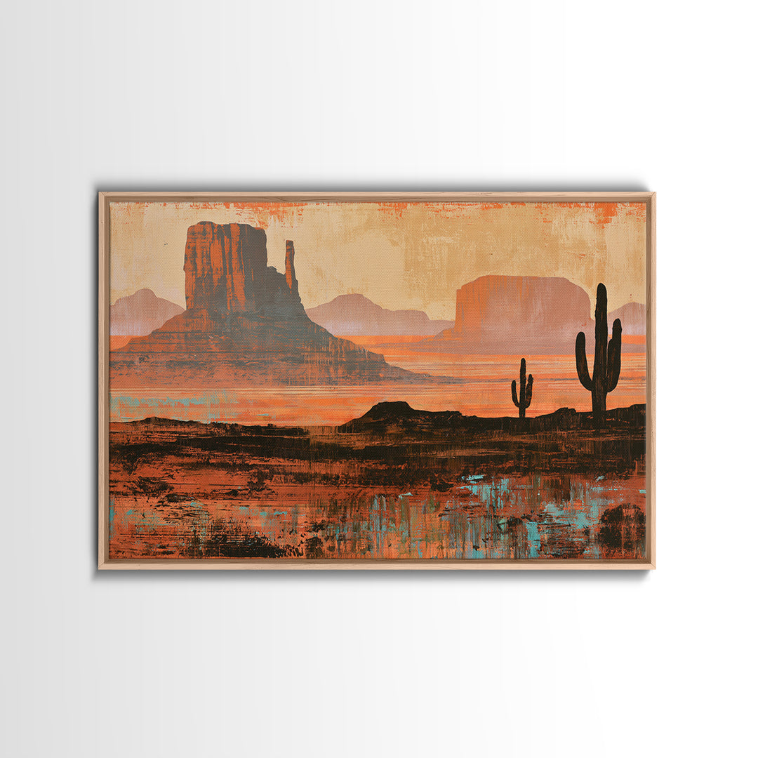 Tribal Blanket Abstract Without Sacred Copying Canvas Print, Southwestern Art, Oil Paintings, Southwestern Decor, Abstract Art, SOU-3x2-66