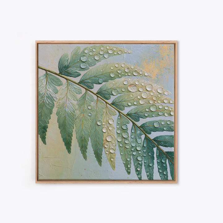 Fern Leaf Closeup Canvas Print, Spa Art, Gallery Decor, Spa Decor, Fine Art, Serenity, Wall Art, Home Decor, Wall Decor, SPA-1x1-59