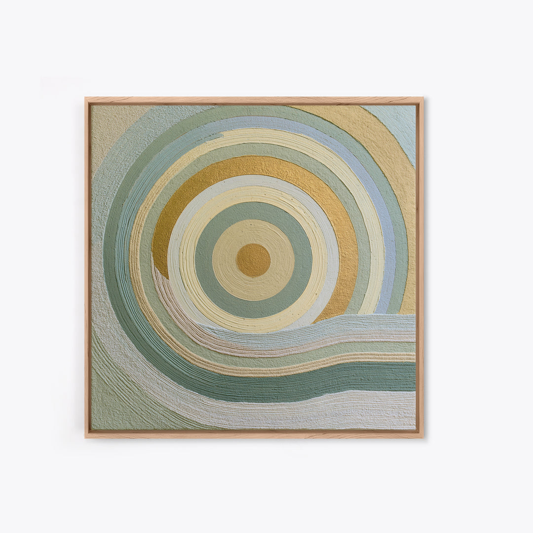 Sand Garden Lines Framed Canvas Print, Spa Art, Dog Canvas, Spa Decor, Fine Art, Serenity, Art Print, Room Decor, SPA-1x1-84